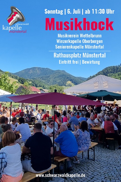 Musikhock der Schwarzwaldkapelle Mnstertal - Mnstertal - 06.07.2025 11:30