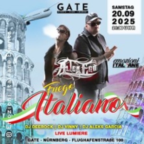 AlterEgo Club Show Emozioni Italiane Events | Gate Club Nrnberg - NRNBERG - 20.09.2025 22:00
