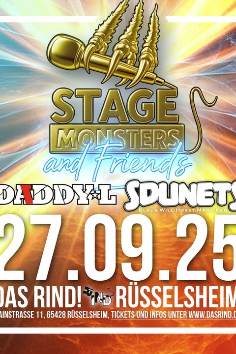 Stagemonsters & Friends mit Sdunets und Daddy-L - Rsselsheim am Main - 27.09.2025 19:00