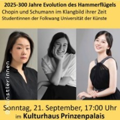 Studentinnen der Folkwang Universitt - 300 Jahre Evolution des Hammerflgels - WOLFENBTTEL - 21.09.2025 17:00