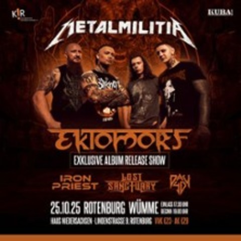 Ektomorf - Record Release Show | Iron Priest, Lost Sanctuary, Day 40 - ROTENBURG - 25.10.2025 17:30
