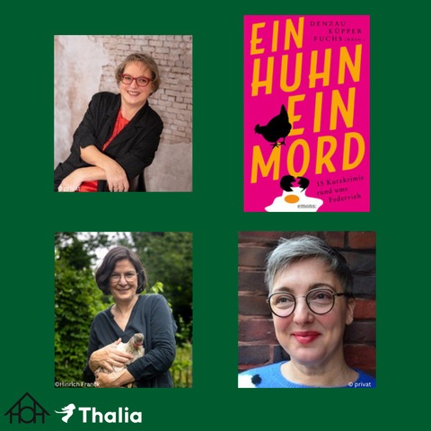 Kurzkrimi-Lesung &#8222;Ein Huhn, ein Mord&#8220; mit Anke Kpper Marie-Christin Fuchs & Carolyn Srugies - Hamburg - 30.10.2025 19:00