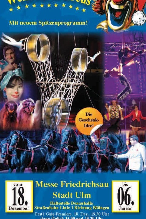 Ulmer Weihnachtscircus - Ulm - 29.12.2025 19:30