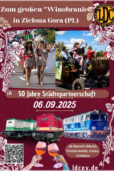 &#8222;Mit Diesel zu Wein&#8220; - Zum groen &#8222;Winobranie&#8220; in Zielona Gora (PL) - Cottbus - 06.09.2025 00:00