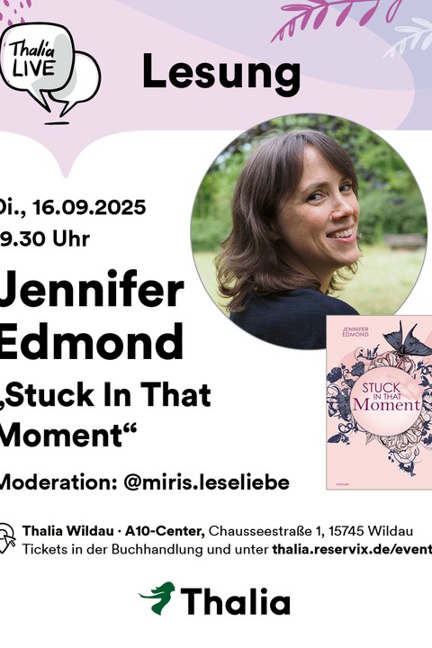 Lesung mit Jennifer Edmond - Wildau - 16.09.2025 19:30