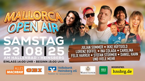 MALLORCA OPEN AIR - HEINSBERG 2025 - Heinsberg - 23.08.2025 15:00