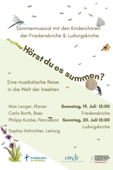 Hrst du es summen? - Sommermusical der Kinderchre - Freiburg - 20.07.2025 15:00