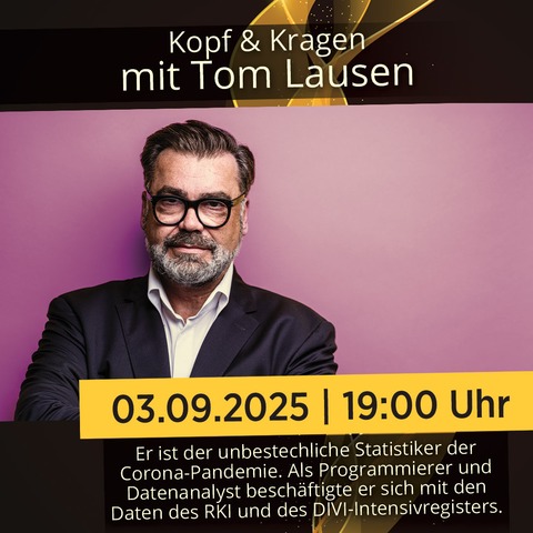 Kopf & Kragen mit Tom Lausen - Magdeburg - 03.09.2025 19:00