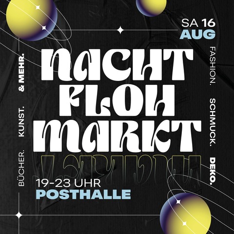 Nachtflohmarkt - Standplatz 1-2 Personen - Wrzburg - 16.08.2025 19:00