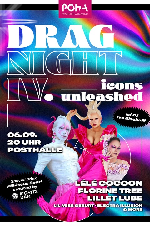 DRAG NIGHT IV - ICONS UNLEASHED - Wrzburg - 06.09.2025 20:00