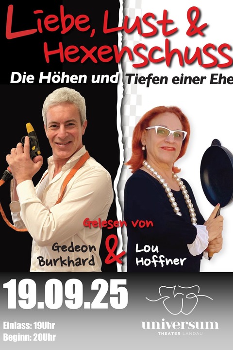 Komdie, szenische Lesung &#8222;Liebe, Lust und Hexenschu&#8220; - Landau in der Pfalz - 19.09.2025 20:00