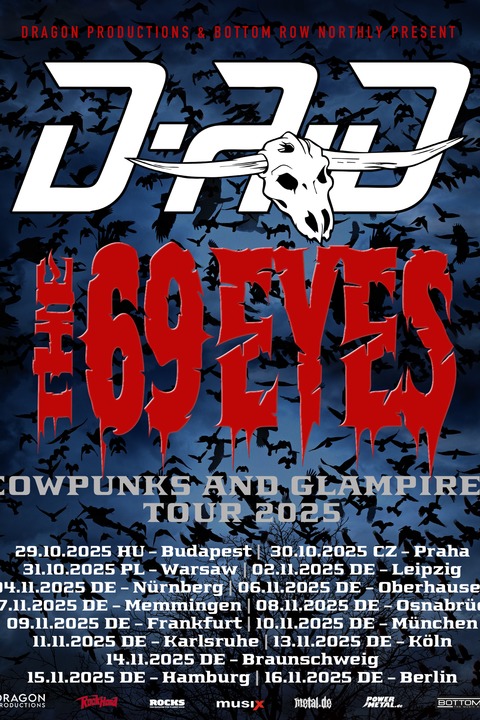 D-A-D & The 69 Eyes - Cowpunks and Glampires Tour 2025 - Frankfurt - 09.11.2025 19:00