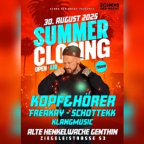 Summerclosing mit Kopf & Hrer - GENTHIN - 30.08.2025 19:00