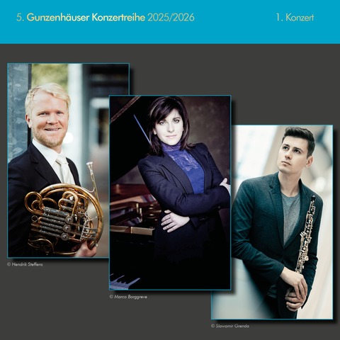 Andrey Godik, Oboe - Christoph E, Horn & Evgenia Rubinova, Klavier - 5. Gunzenhuser Konzertreihe 2025/26 - Gunzenhausen - 28.09.2025 19:30