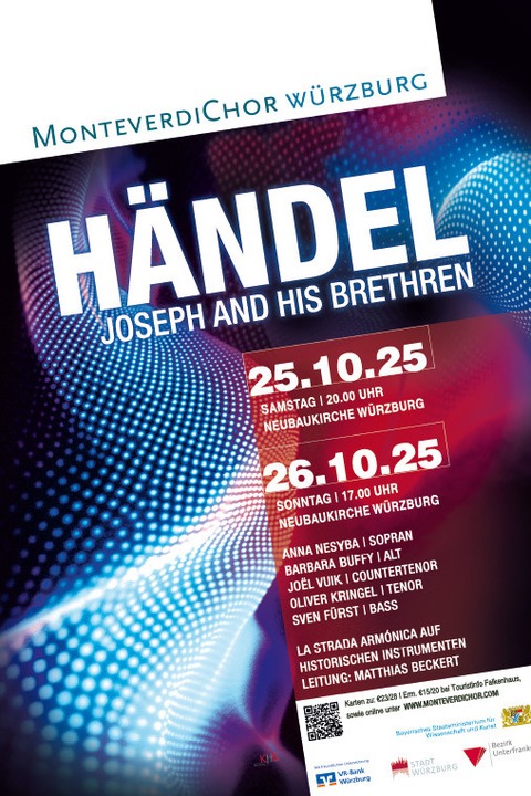 Wrzburger Chorsinfonik - G. F. Hndel: Joseph and his Brethren - Wrzburg - 25.10.2025 20:00