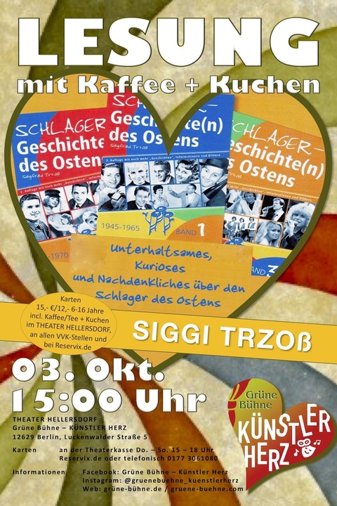 Lesung mit Kaffee und Kuchen - Berlin - 03.10.2025 15:00