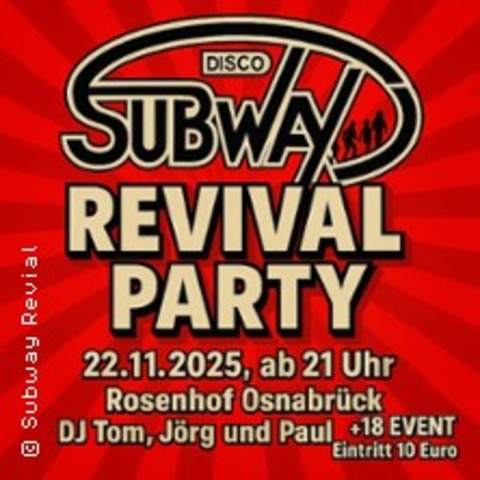 Subway Revival Party - OSNABRCK - 22.11.2025 21:00