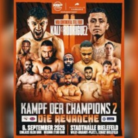 Kampf der Champions 2 | Kali Vs Varguez WBA Titel, Manuellsen WBF Titel - Bielefeld - 06.09.2025 17:00