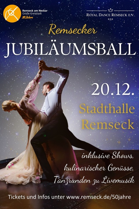 Remsecker Jubilumsball - mit dem Royal Dance Remseck e.V. - Remseck am Neckar - 20.12.2025 19:00