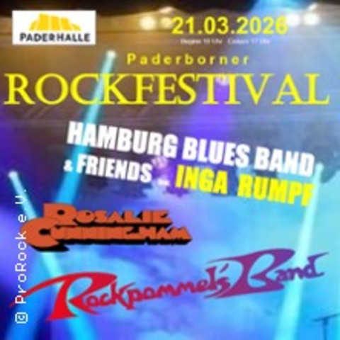 Paderborner Rockfestival - Rockpommels Band, Hamburg Blues Band - Paderborn - 21.03.2026 18:00