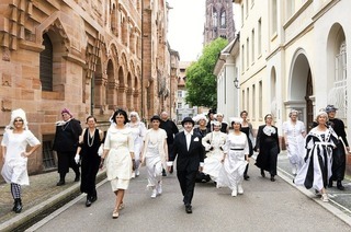 Das Musiktheaterstck &#8222;Polyphonie&#8220; wird als Wandeloper in der Freiburger Innenstadt aufgefhrt