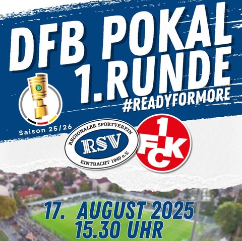 RSV Eintracht 1949 - 1. FC Kaiserslautern - Potsdam - 17.08.2025 15:30