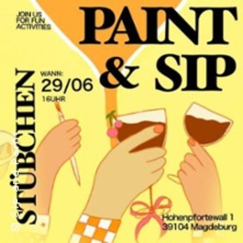 Sip and Paint - Kreativitt trifft Genuss - Magdeburg - 03.08.2025 18:00