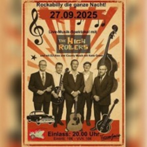 Rockabilly die ganze Nacht! - mit The High Rollers und DJ Alex | FSK18 - KIEL - 27.09.2025 20:00