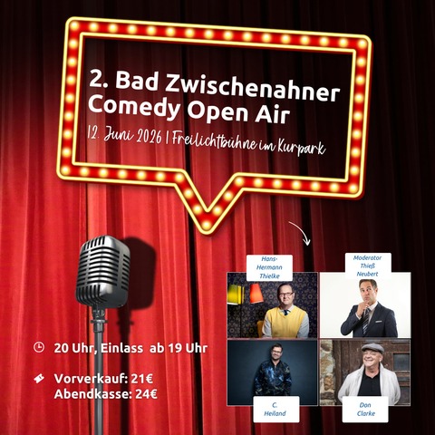 2. Bad Zwischenahner Open-Air Comedy Night - Bad Zwischenahn - 12.06.2026 20:00