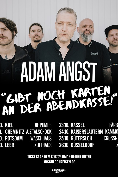 Adam Angst - Gibt Noch Karten An Der Abendkasse - Leer - 19.10.2025 20:00