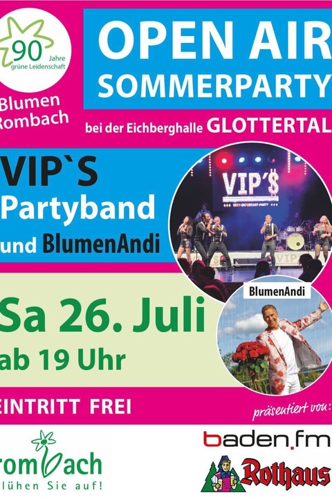 Sommerparty - Glottertal - 26.07.2025 19:00