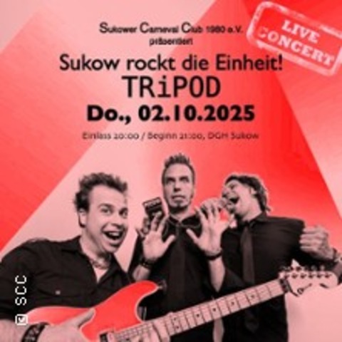 Sukow rockt die Einheit 2025! - SUKOW - 02.10.2025 20:00