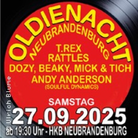 Oldienight Neubrandenburg - T-Rex, Dozy, Beaky, Mick & Tich, Graham Bonney u.v.a. - Neubrandenburg - 27.09.2025 19:30