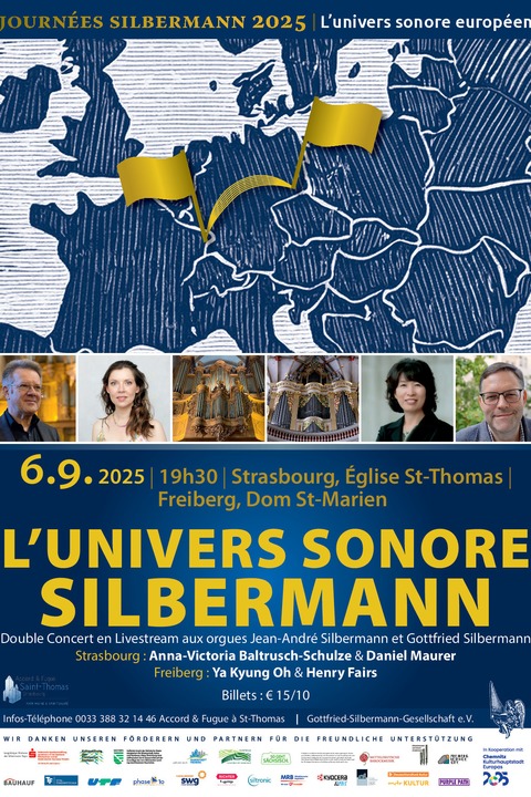 KLANGBRCKE SILBERMANN Doppelkonzert mit Livestream | Straburg & Freiberg/Sachsen - Straburg - 06.09.2025 19:30