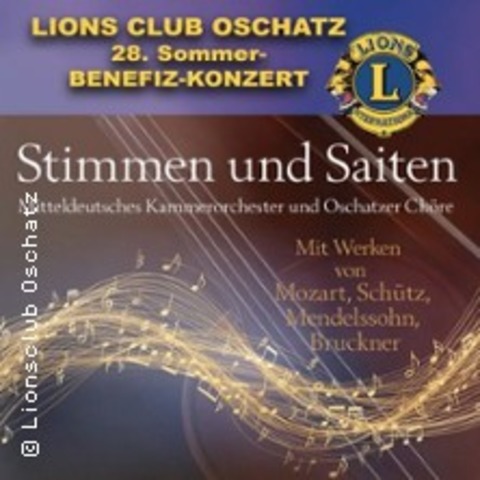 Lionsclub Sommer-Benefizkonzert 2025 - OSCHATZ - 12.09.2025 20:00