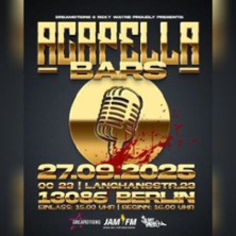 Acapella Bars Berlin - BERLIN - 27.09.2025 16:00