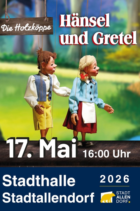 Kindertheater &#8222;Hnsel und Gretel&#8220; - Kindertheater - Stadtallendorf - 17.05.2026 16:00