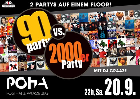 90er vs. 2000er Party - Wrzburg - 20.09.2025 22:00