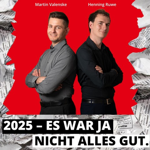 Ruwe & Valenske - Die Berliner Distel präsentiert: 2025 - es war ja nicht alles gut - Prenzlau - 10.12.2025 19:00 Ruwe & Valenske - Die Berliner Distel präsentiert: 2025 - es war ja nicht alles gut - Prenzlau - 10.12.2025 19:00