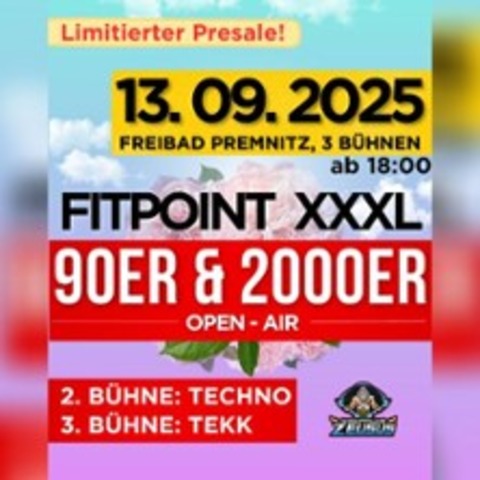 XXXL 90er & 2000er Fitpoint Open Air - PREMNITZ - 13.09.2025 18:00