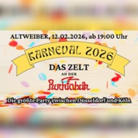 Altweiber - Jeck in der Rockfabrik - BACH-PALENBERG - 12.02.2026 19:00