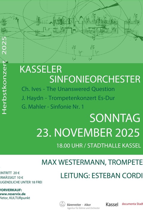 Kasseler Sinfonieorchester - Herbstkonzert 2025 - Kassel - 23.11.2025 18:00