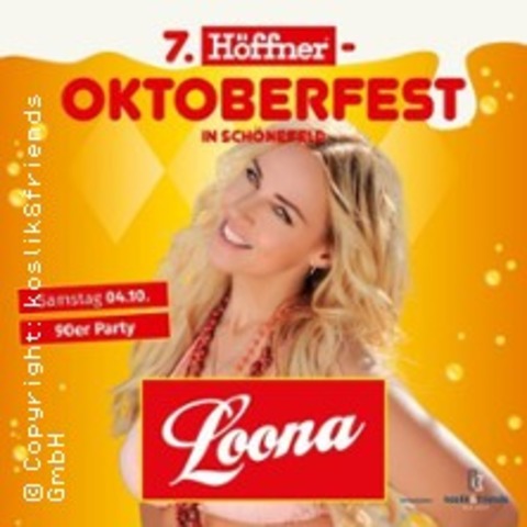 Hffner-Oktoberfest mit Loona - SCHNEFELD - 04.10.2025 19:00