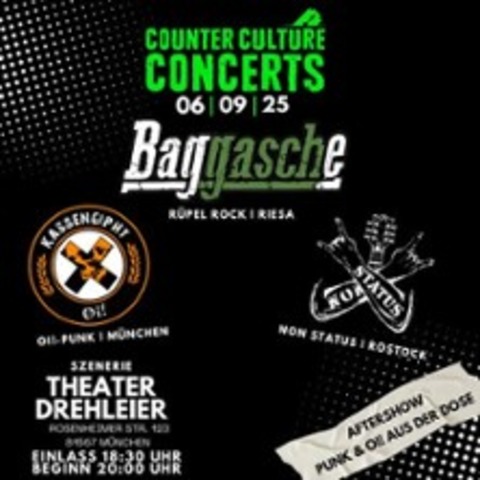Baggasche + Kassengipht + Non Status - Mnchen - 06.09.2025 20:00