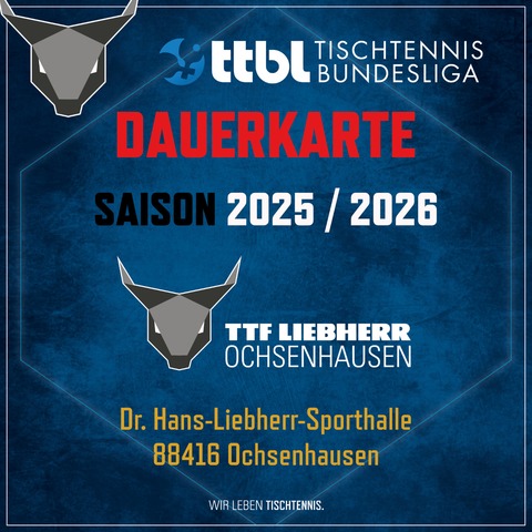 Dauerkarte Saison 2025/2026 - Ochsenhausen - 28.08.2025 12:00