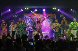 Die Schlagerband Endstation Sehnsucht spielt ein Open-Air-Konzert in Haslach