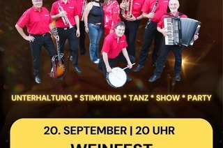 Weinfestparty mit Original Obersteiger