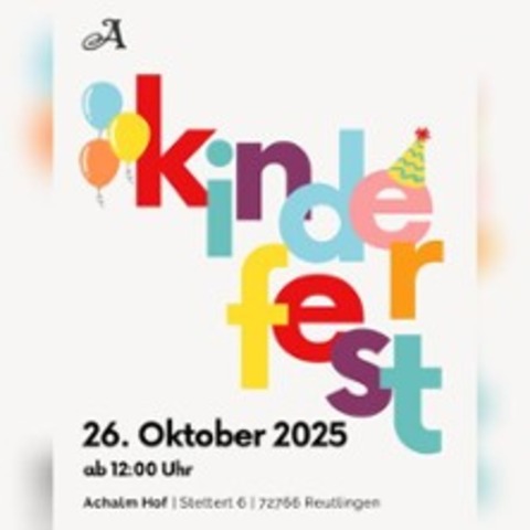 Kinderfest - Reutlingen - 26.10.2025 12:00