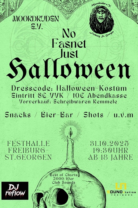 No Fasnet Just Halloween - Freiburg - 31.10.2025 19:30