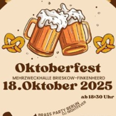 Oktoberfest Brieskow-Finkenheerd - BRIESKOW-FINKENHEERD - 18.10.2025 19:30